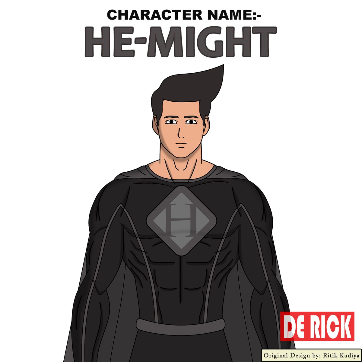 editderick's tweet photo. Black suit version of DeRick's first superhero, 'He-Might,' character design! ✨
He is the MOST POWERFUL Superhero in DeRick's Universe.
.
.
.
#photoshop #adobe #illustrator #drawing #art #ritikkudiya #digitalart #art #artwork #digitalart #digitalcreator #manga #comics #superhero https://t.co/66YF0uIolj