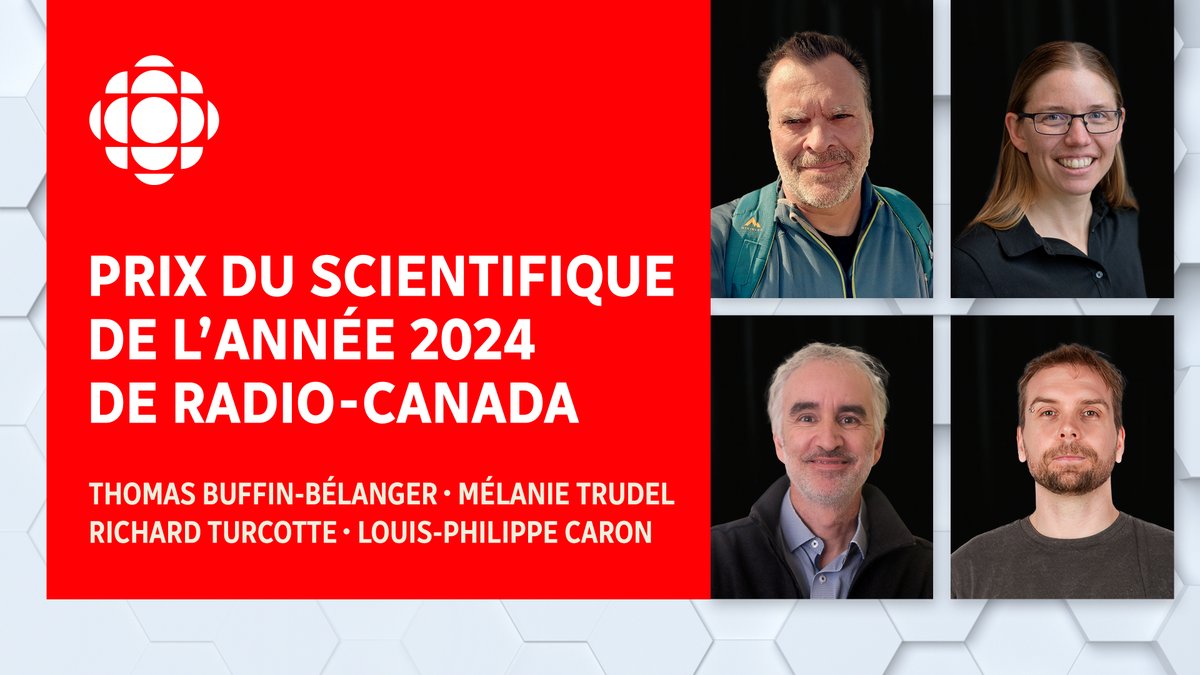 Environnement Québec (@environnementqc) on Twitter photo Félicitations à notre collègue Richard Turcotte (en bas à gauche sur l’image) qui a reçu le prix du Scientifique de l’année de <a href="/iciradiocanada/">Radio-Canada</a> avec trois autres scientifiques pour leur contribution à l’élaboration de la nouvelle génération des cartographies des zones inondables. Félicitations à notre collègue Richard Turcotte (en bas à gauche sur l’image) qui a reçu le prix du Scientifique de l’année de <a href="/iciradiocanada/">Radio-Canada</a> avec trois autres scientifiques pour leur contribution à l’élaboration de la nouvelle génération des cartographies des zones inondables.