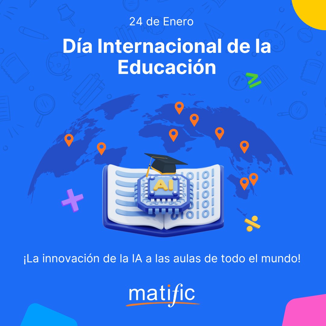 En el Día Internacional de la Educación 2025, celebramos el poder transformador de la IA. En Matific, usamos IA responsable para apoyar a docentes y motivar a estudiantes, manteniendo la creatividad y la conexión humana como prioridad. 
#diadelaeducacion #IAenEducación #Matific