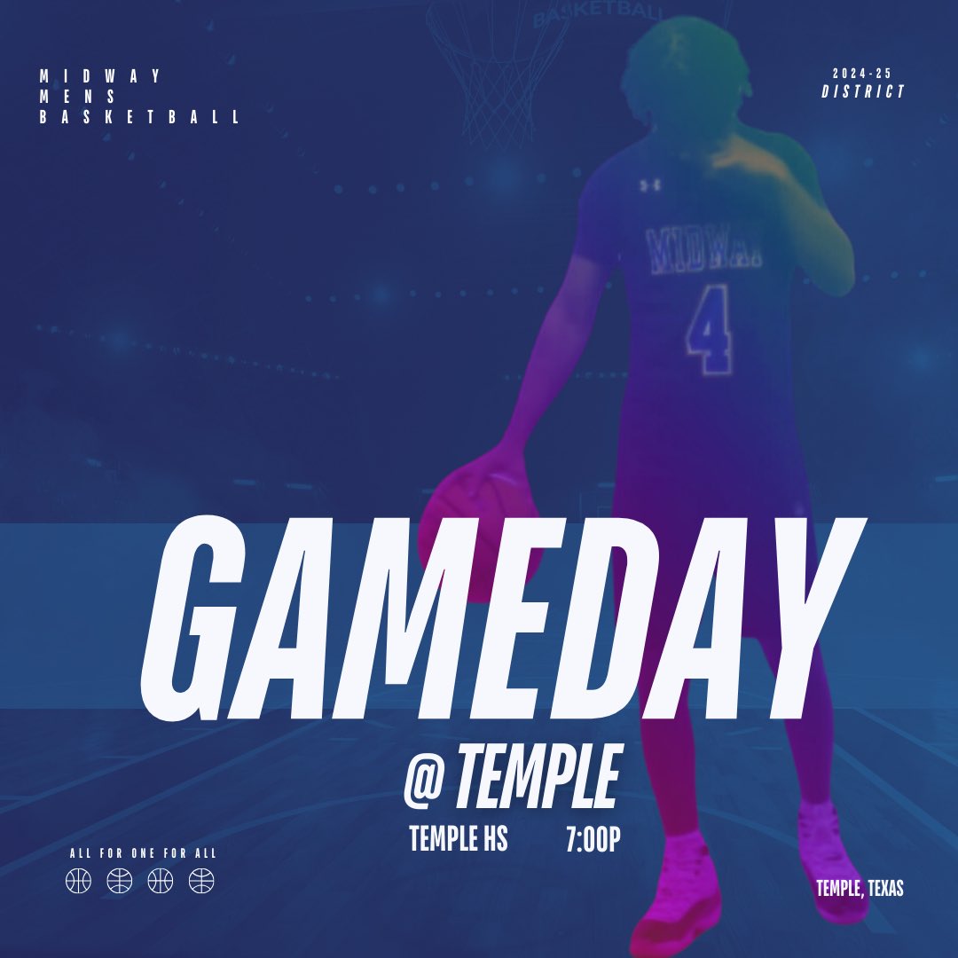 midway_hoops's tweet photo. Back To Back Game Days

The energy, the anticipation, the love for the game—nothing beats it. Let’s bring passion and fight tonight at Temple! Wear Black! 

DO WHAT WE DO! Let’s Go To Work!
#5OB #All4One4All #DWWD 
#PantherHoops #PantherNation #TheWay #CenTexHoops https://t.co/KPO6bmTsRc