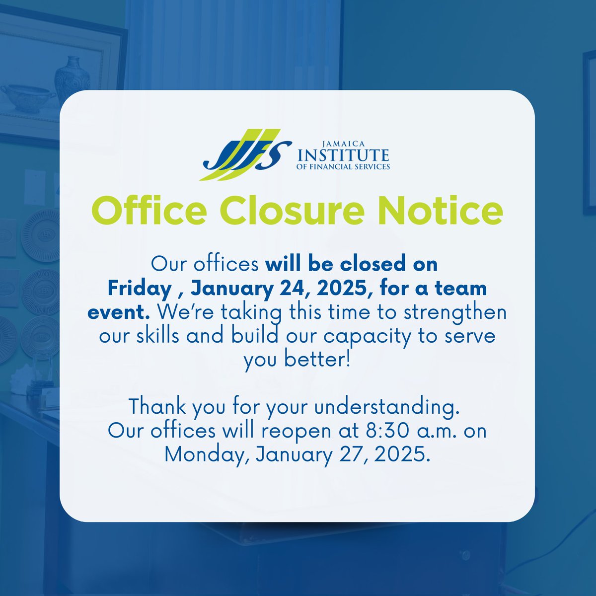 Jamaica Institute of Financial Services | Training tweet media