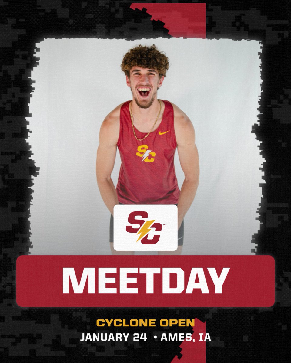 We are 🔥🔥🔥 up for today's meet at Iowa State!

🆚 Cyclone Open
🕔 11:00 a.m.
📍 Ames, IA
🔗 linktr.ee/simpsonxctf

#rollriversTF #d3tf