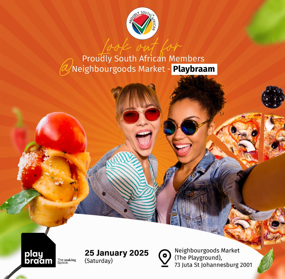 GovernmentZA's tweet photo. Don't have plans for the weekend? π€
Join the @ProudlySA team and support local entrepreneurs at PlayBraam in Braamfontein, Neighbourgoods Market for some fun in the sun ππ
#GovZAUpdates
#BuyLocal
#VisitSA https://t.co/9kB1TG1cAi