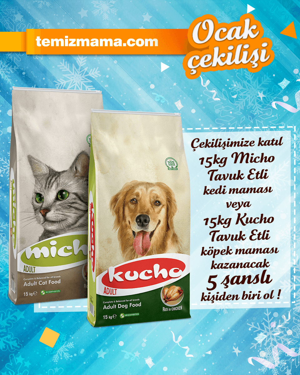 🥳 Temizmama'da yılın çekilişi başladı! 🥳

👉 <a href="/temizmamacom/">Temizmama</a> hesabımızı takip et. ✔️⁠
👉 Gönderimizi beğen ve repostla. ❤️⁠
👉 Bir arkadaşını yoruma etiketle. 💬⁠

5 takipçimize: 😻 15KG Micho #KediMaması veya 🐶 15KG Kucho #KöpekMaması #Hediye! 🐾

Sonuçlar 3 Şubat!🤩