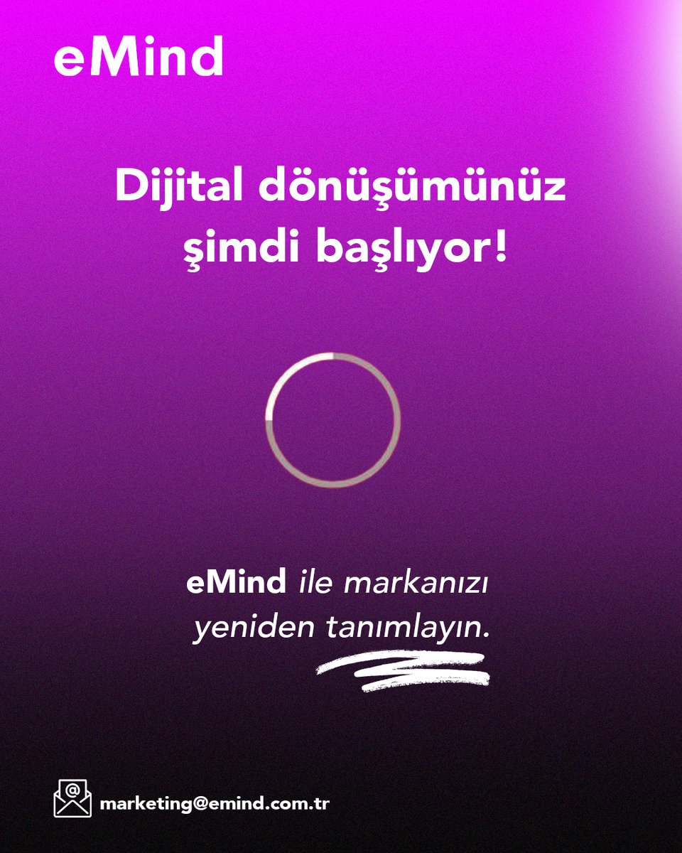 🌟 Dijital dönüşümün tam zamanı!
📊 Markanızı geleceğe taşımak için eMind yanınızda.
📩 Hemen iletişime geçin: marketing@emind.com.tr
✨ eMind ile markanızı yeniden tanımlayın!
#DijitalDönüşüm #eMind #Teknoloji #DijitalPazarlama #MarkaYönetimi