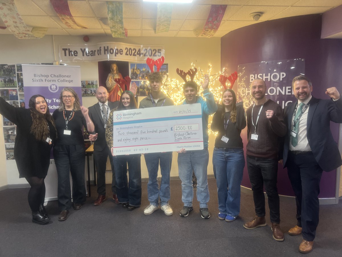 Bishop Challoner 6th (@bccsix) on Twitter photo A HUGE thank you to everybody who donated and supported our students in the Rudolph Run🎄. We raised an INCREDIBLE £2,500.88 in total for <a href="/brumshospice/">Birmingham Hospice</a>, who are an amazing charity very close to us. A huge well done to all students involved, you are a credit to us! A HUGE thank you to everybody who donated and supported our students in the Rudolph Run🎄. We raised an INCREDIBLE £2,500.88 in total for <a href="/brumshospice/">Birmingham Hospice</a>, who are an amazing charity very close to us. A huge well done to all students involved, you are a credit to us!