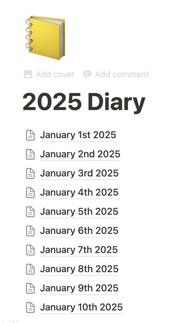 The Number 1 way I’ve beaten brain fog and burnout is by documenting everything.

I don’t mean making YouTube videos, I mean writing things down.

Just the date on a page and write down everything you’ve done that day and future plans for the day/week/month. 

Once things are