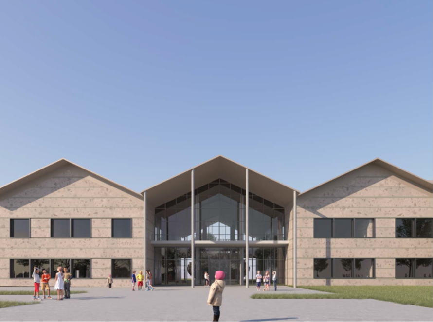 CPMALithuania's tweet photo. In March 2022, Russia's airstrike destroyed Zelenyi Hai’s only school.  With Lithuania’s initiative, #CPVA &amp; NGO Ukraine Resilience rebuild not just a school but hope and a multifunctional space for the community. 🔹 💡 Funded by #LTAid &amp; Taiwan (€2.7M). #CoCreateFutureOfUkraine https://t.co/NDiawIVbXx