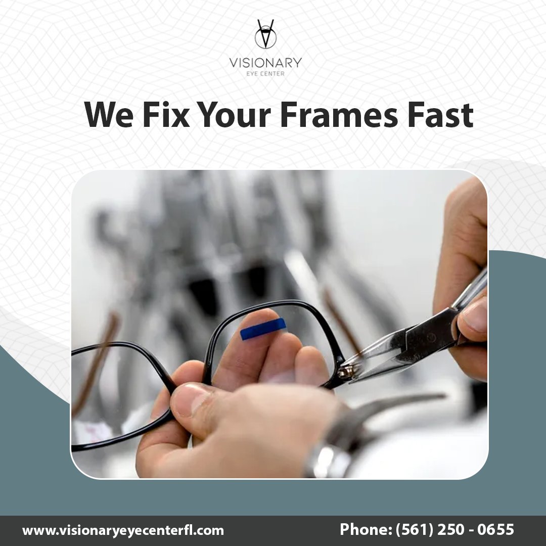 CenterVisionary's tweet photo. Broken glasses? No problem! Our expert repair services will have you seeing clearly in no time. Bring your frames to us today.

Visit us now!

https://t.co/5XaRIKwMwu  

#GlassesRepair #QuickFixForFrames #SeeClearlyAgain #EyeCareSolutions #VisionRestored #VisionaryEyeCneter https://t.co/jQQd8vXysb