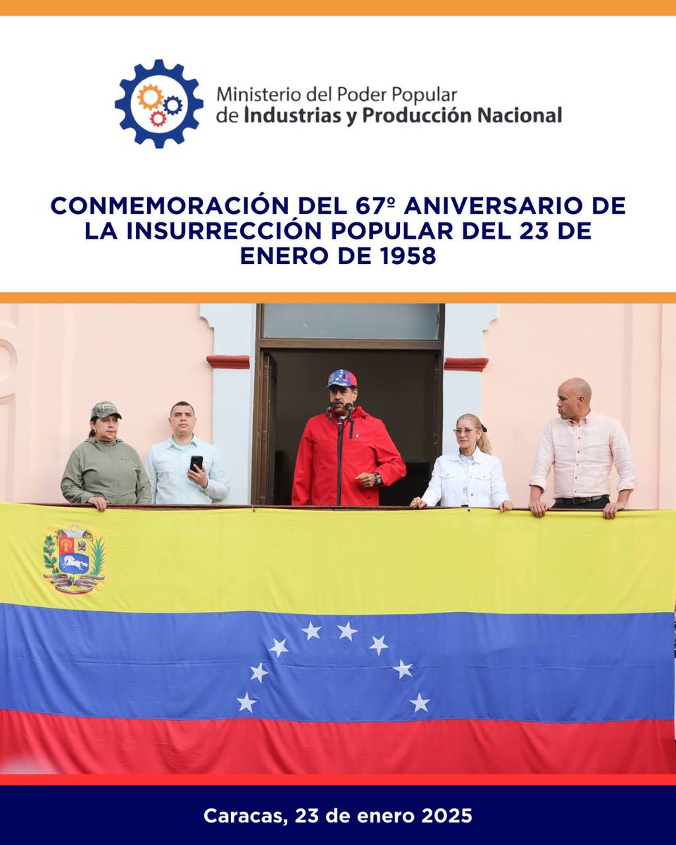 NoticiasPsuv_'s tweet photo. En el marco de la conmemoración del 67º aniversario de la insurrección popular del 23 de enero de 1958, el Presidente Nicolás Maduro destacó la importancia de estar preparados ante amenazas internas y externas, resaltando la continuidad de los Ejercicios del Escudo Bolivariano 2025 como una herramienta para defender la paz y la soberanía nacional.  

"No somos una patria de esclavos ni de cobardes", e invocó el legado de Bolívar, Chávez y Guaicaipuro como inspiración para avanzar con humanismo, humildad, justicia y verdad.

@NicolasMaduro @delcyrodriguezv @ViceVenezuela @Mippcivzla @VTVcanal8 @dcabellor