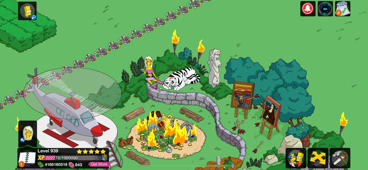BizarroDoom's tweet photo. With hours left on #SimpsonsTappedOut, I unlocked the only character I had left along with Billionaire Haven.  I did all that could be done. https://t.co/m6dgMsUtLa