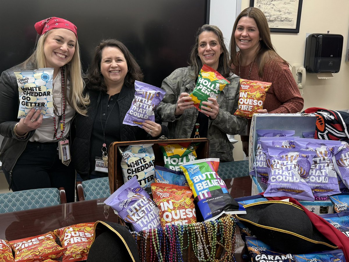 Our faculty &amp; staff are enjoying yummy <a href="/DoADoubleGood/">Double Good</a> popcorn this morning, thanks to the Double Good fundraising community. Thank you for supporting our fabulous educators! ❤️🍿