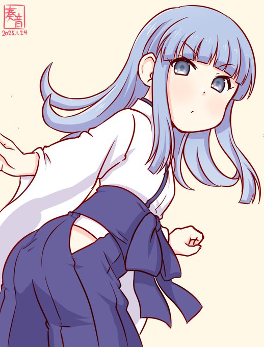「提督、新年ぐらいシャキッとしてねっ?
 …そっ、出来るじゃない!」

#艦これ版真剣お絵描き60分一本勝負_20250124
#初風 