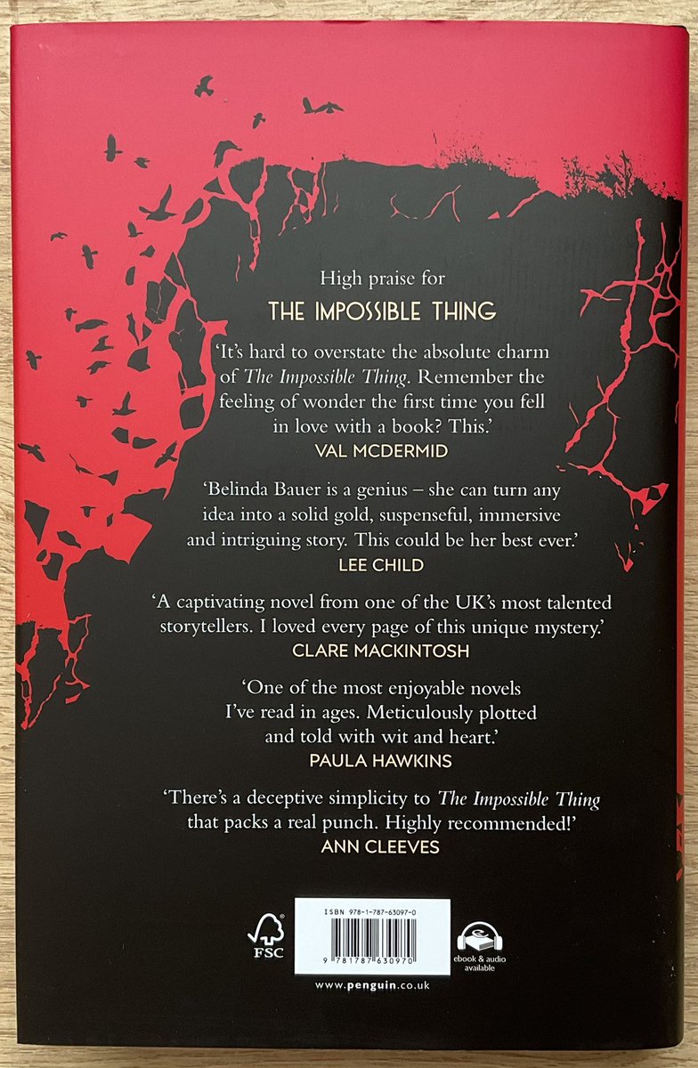 Lindahill50Hill's tweet photo. Oh thank you @BeckyShort1 ๐โค๏ธ
Iโm thrilled to receive this sumptuous finished copy of #TheImpossibleThing by Belinda Bauer out from @TransworldBooks Bantam on 27th Feb. https://t.co/QJFSDeM3za