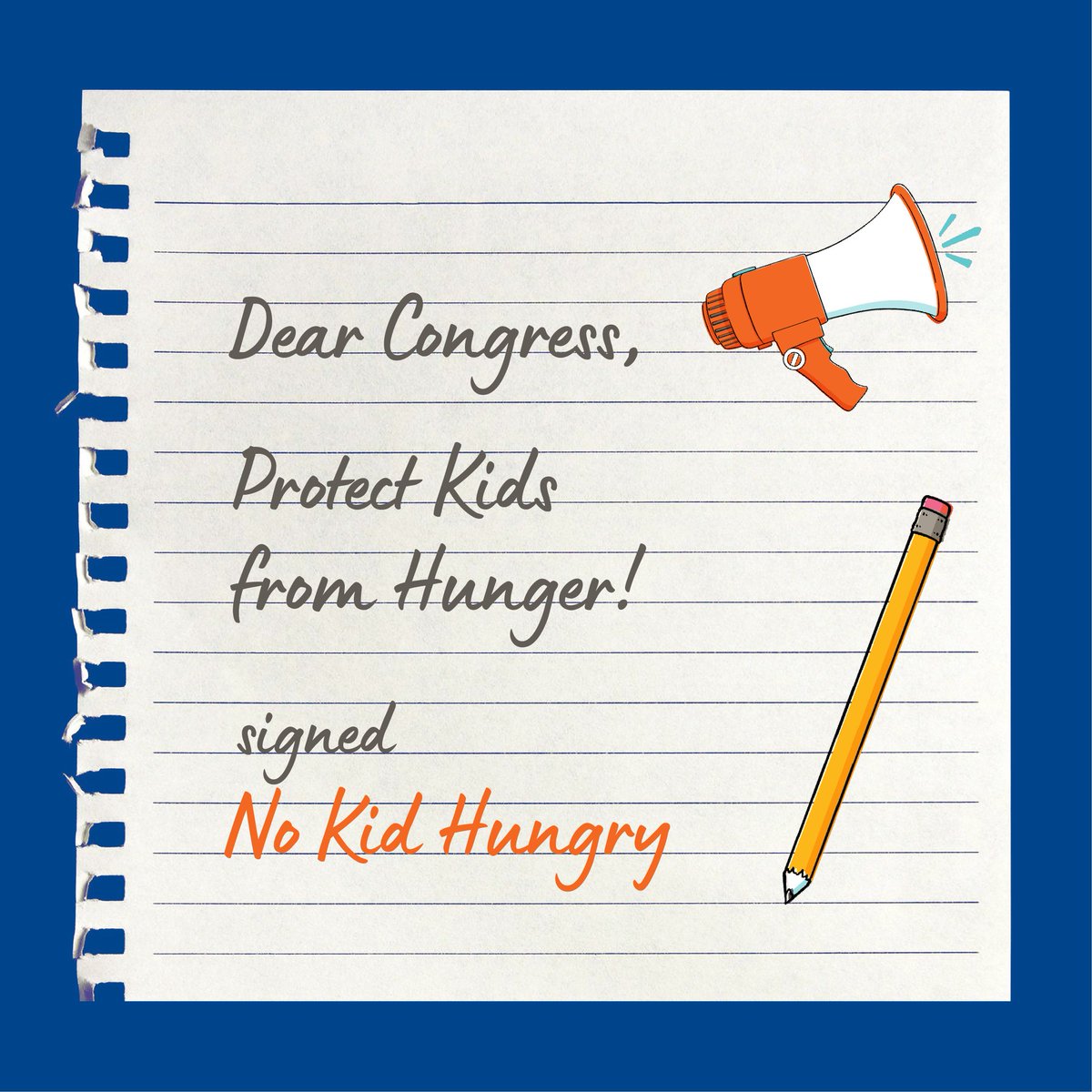 ATTN Congress: a new year means a new opportunity to take action to ensure children and families are top of mind this legislative season. 1 in 5 children in the U.S. are facing hunger. We need our lawmakers to protect and strengthen existing child nutrition and anti-hunger