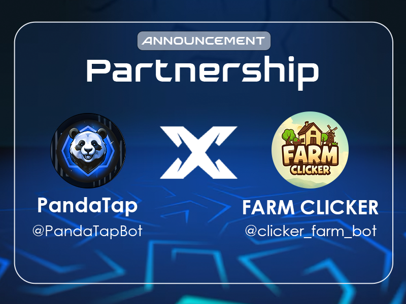 Pandatapcoin's tweet photo. 🚀 Partnership Announcement: PandaTap ✕ FarmClicker 🚀
We’re excited to announce our partnership with FarmClicker  (@clickerfarm ), where tapping grows your farm and your rewards! 🚜💎

🌟 What’s in it for you?

Tap to grow, harvest, and build your farm.
Earn with $TON and $CLKR tokens while playing.
🐼 PandaTap joins FarmClicker to make farming more fun and rewarding than ever.

📲 Start farming:
Telegram Bot: https://t.co/Fywe59WrXc

🐼 Start tapping with PandaTap: https://t.co/WvWERUDaRt
#FarmClicker #P2E #FarmGame #TONBlockchain #CryptoFarming #PandaTap #PTAP