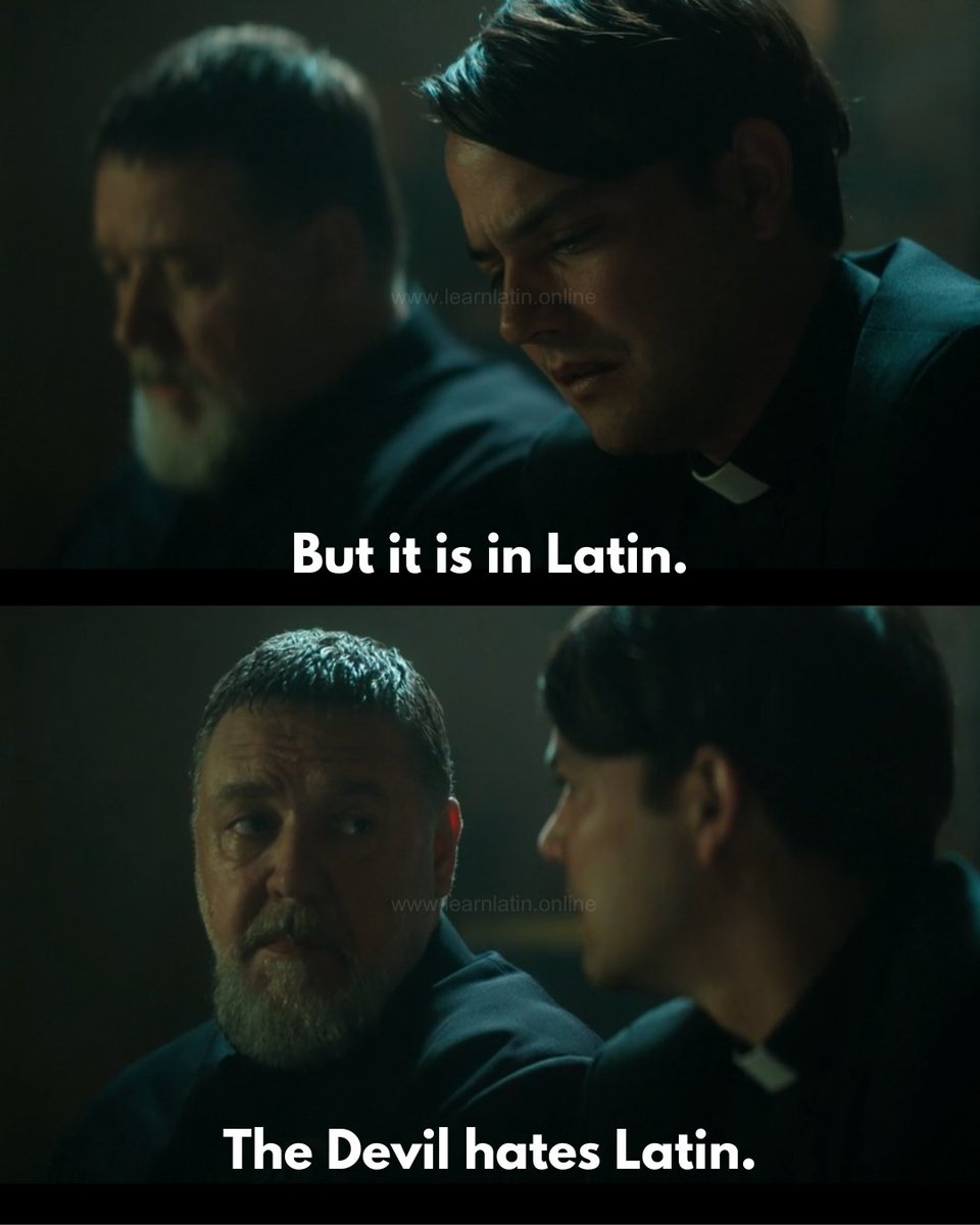 latinedisce's tweet photo. The Devil hates Latin. https://t.co/7IowSJuKg5