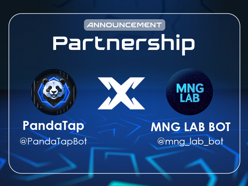 Pandatapcoin's tweet photo. 🚀 Partnership Announcement: PandaTap ✕ MNG Lab Bot 🚀
PandaTap is thrilled to partner with MNG Lab Bot, your gateway to tap-to-earn fun! 💡✨

🌟 What’s in it for you?

Tap and earn rewards in an engaging and rewarding ecosystem.
Build your earnings effortlessly within the MNG Lab Bot platform.
🐼 PandaTap joins MNG Lab Bot to enhance user experience and maximize earning potential.

📲 Start earning with MNG Lab Bot:
Telegram Bot: https://t.co/m6AzECJ3kS
🐼 Tap into rewards with PandaTap: https://t.co/WvWERUDaRt

#MNGLab #TapToEarn #BlockchainRewards #CryptoEarnings #PandaTap #PTAP
