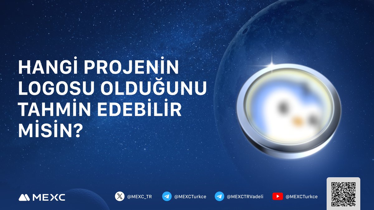 🤩Keskin Gözlere Sahip #MEXC'liler İçin Yine Bir Etkinlik!🔥

👀Burada Hangi Projenin Logosunu Görüyorsunuz?

🎉Toplam 200 #USDT ödül havuzundan payını kazanacak 10 kişiden biri olmak için yapmanız gerekenler;
💙Takip edin; <a href="/MEXC_TR/">MEXC_TR</a> 
💙Cevabınızı yazıp 3 arkadaşınızı