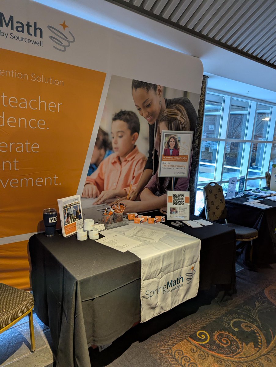 sourcewell_gov's tweet image. The #SpringMath team is excited to be at the @MNSchoolPsych conference! Don’t miss Dr. @amandavande1’s inspiring keynote on The Science of Learning this morning. Swing by our booth to connect and learn more—we can’t wait to see you there!