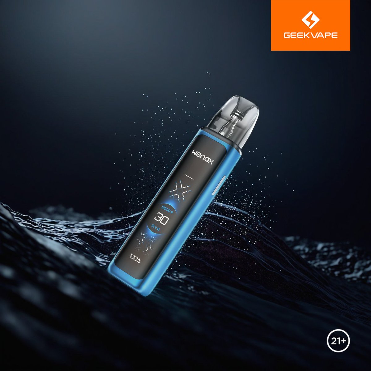 GeekvapeTech's tweet photo. Wenax Q Ultra Full Touch screen for ease of use and an ultra experience! Make a splash with this classy blue!! 💙 🔵 #Geekvape #Geekvp #geekvapetech #wenaxqultra https://t.co/HQ4sz0yDEn
