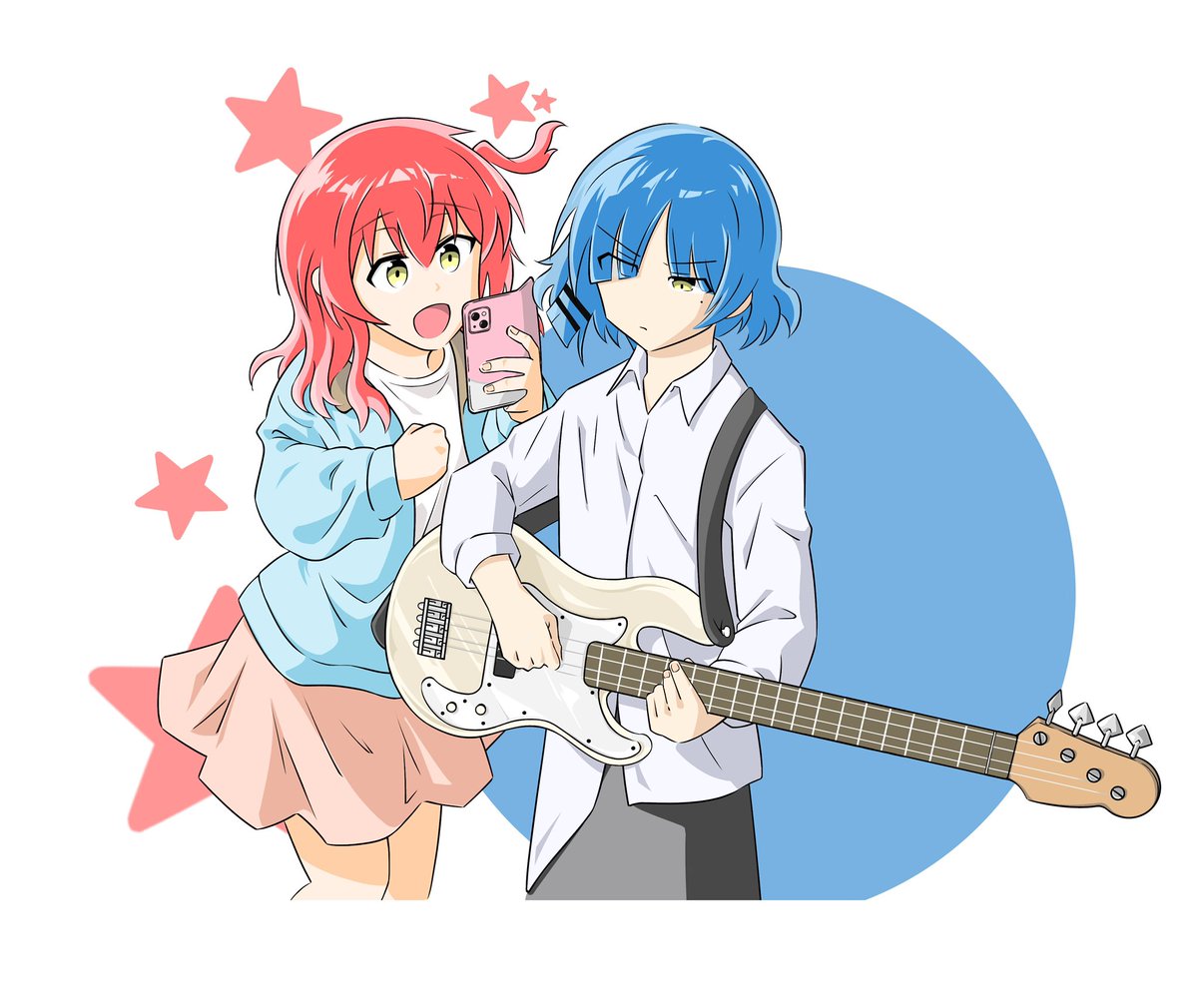 i4de5656's tweet photo. 🟥🟦
#ぼっち・ざ・ろっく
#イラスト https://t.co/tmp1f3megB
