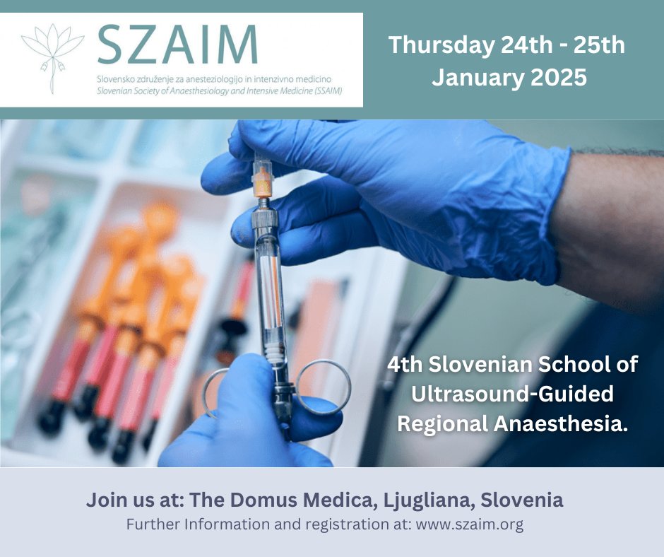Exciting News! <a href="/Medovate/">Medovate</a> is supporting <a href="/AKSIOS/">Axios</a> Med team at the 4th Slovenian School of Ultrasound-Guided Regional Anaesthesia, 24-25 January 2025 in Slovenia! Show casing SAFIRA®, a single-operator device with a built-in safety mechanism helping reduce the risk of nerve injury.