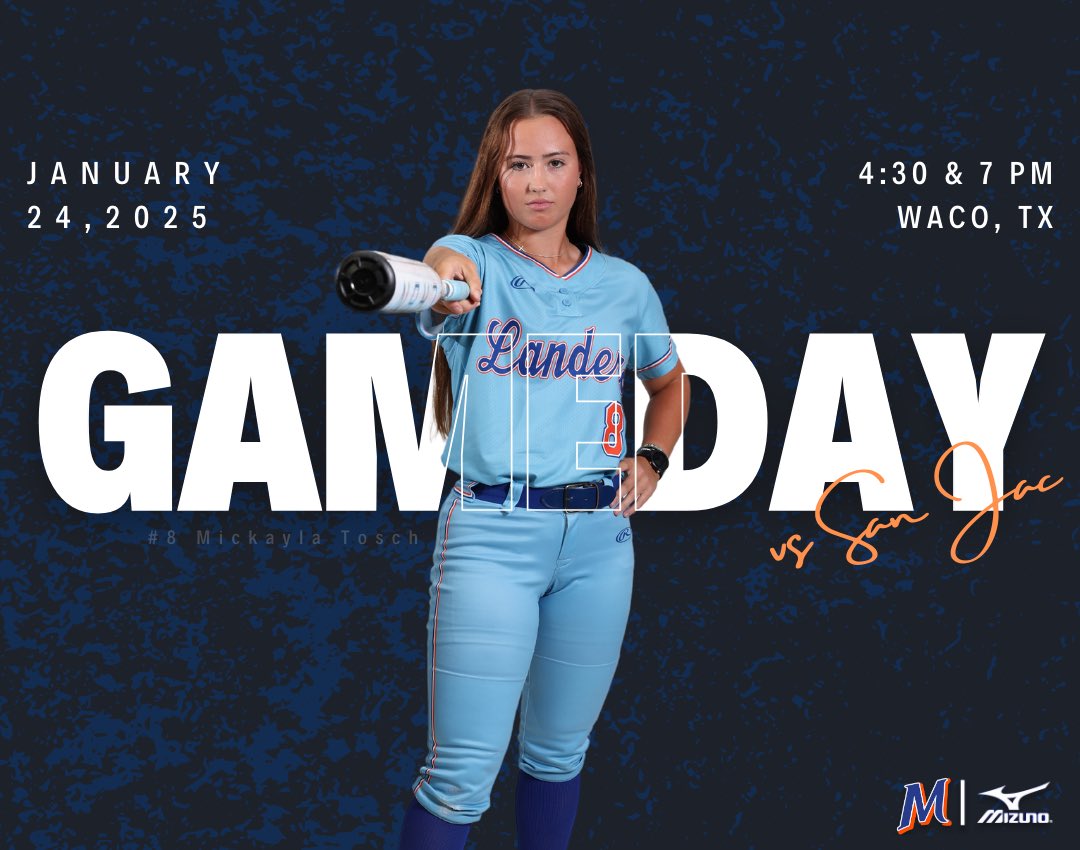 It’s 𝐆𝐀𝐌𝐄 𝐃𝐀𝐘! 🧡💙
🆚: San Jac 
⏰: 4:30 &amp; 7:00 
📍: Waco, TX 
🏟: Bosque River Ballpark 
📺: centexsportsnetwork.com
#DreamBigActBigBeBig