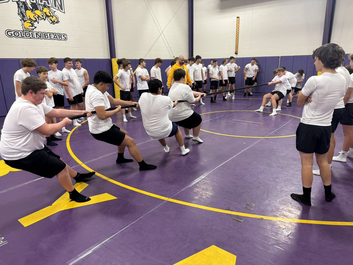 Iron Sharpens Iron. Great competitive spirit to start the day for Team 131. Last week we completed max outs to establish our baseline….now we grind and build. #itsallmental