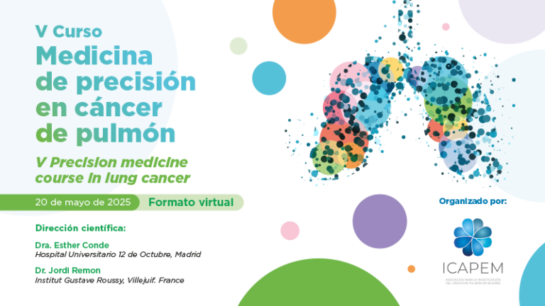 📣  Atención, guarda la fecha en tu agenda del Curso de #MedicinadePrecisión en #CáncerdePulmón de <a href="/Icapem_vida/">ICAPEM</a> 

Acompañamos a los Dres. <a href="/EstherConde9/">Esther Conde MD, PhD</a> y <a href="/JordiRemon/">Jordi Remon</a> en esta #FormaciónMédica

📆 20 de mayo | #Virtual 

YA PUEDES INSCRIBIRTE ➡ 
icapem.es/cursos/v-curso…