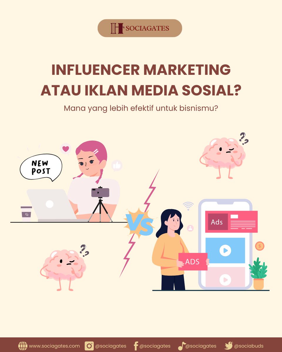 SociaBuds's tweet photo. Masih belum yakin mana yang tepat untuk bisnismu? sesuaikan strategimu dengan audiens dan tujuan bisnismu. Yuk, diskusikan kebutuhan bisnismu dengan kami!

#sociagates #influencermarketing #influencer #mediasosial #socialmediamarketing #benefit #bisnis #2egin4Cantik https://t.co/xCGJYavslO