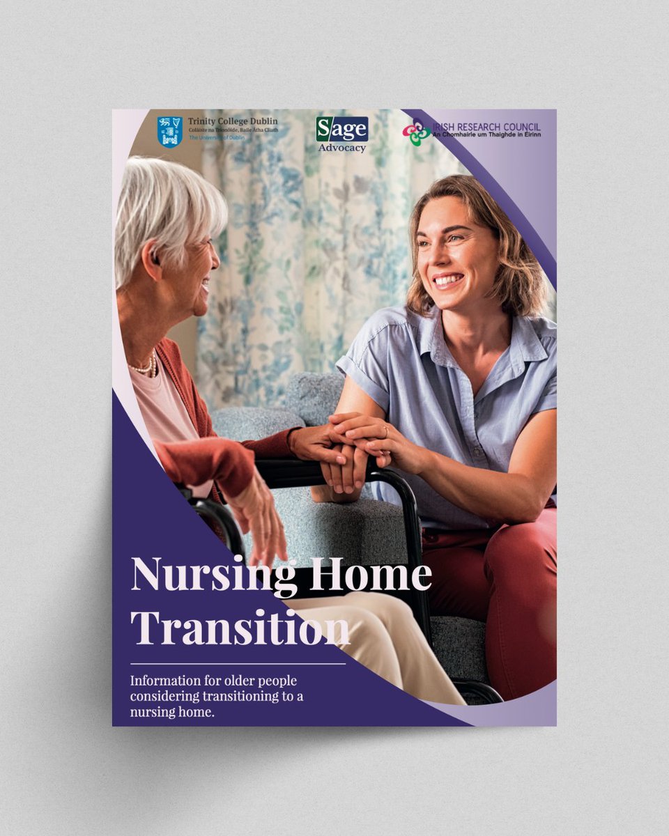 School of Nursing & Midwifery, TCD (@tcd_snm) on Twitter photo A new leaflet with information for older people considering transitioning to a nursing home has been developed by Prof <a href="/AmandaPhelan1/">Amanda Phelan</a>, Adjunct Associate Professor at @tcd_snm, in collaboration with <a href="/SageAdvocacy/">Sage Advocacy</a> and <a href="/Researchirel/">Research Ireland</a>.
This resource will support and inform those A new leaflet with information for older people considering transitioning to a nursing home has been developed by Prof <a href="/AmandaPhelan1/">Amanda Phelan</a>, Adjunct Associate Professor at @tcd_snm, in collaboration with <a href="/SageAdvocacy/">Sage Advocacy</a> and <a href="/Researchirel/">Research Ireland</a>.
This resource will support and inform those