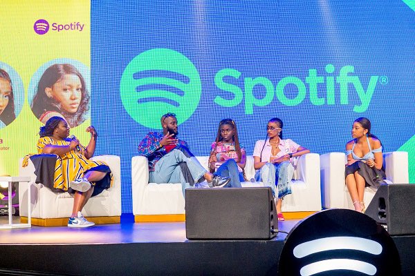 PDAgossip's tweet photo. #Spotify presents "Fresh Finds Sessions" in collaboration with #UnitedMasters. The three-day event's goal is to give Nigerian young, up-and-coming musicians the skills and information they need to succeed in the music business. #da #pdagossip #nigeria https://t.co/ztjecUm7h0