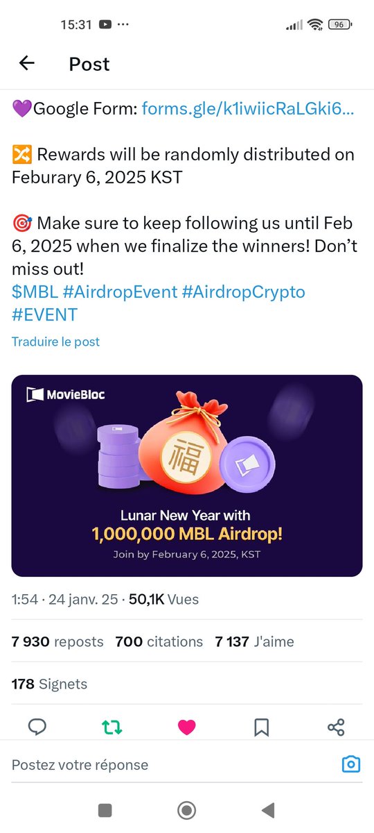 blh_karim97364's tweet photo. @moviebloc 🎯 Make sure to keep following us until Feb 6, 2025 when we finalize the winner https://t.co/GFWMVCmrrM