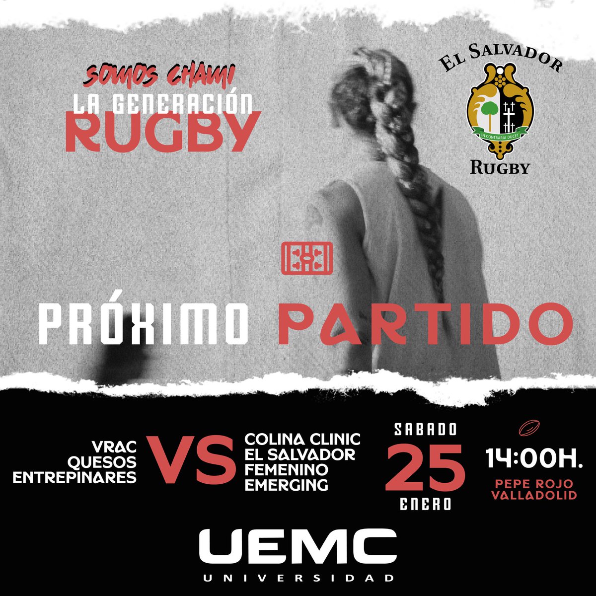 Chami_Rugby's tweet photo. AGENDA @UEMC‼️‼️⚫️⚪️⚫️
ENTRADA GRATUITA ESTR DOMINGO EN PEPE ROJO‼️‼️ https://t.co/odfk2D1x5z