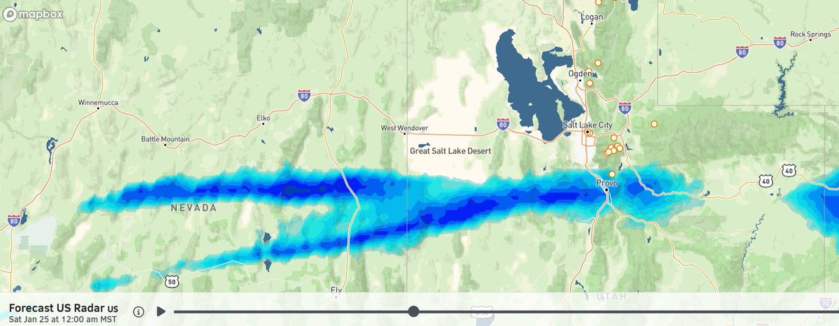 WasatchSnow's tweet image. Tonight, we play a game called "Where will the front stall?" It is a very fun game whose outcome will determine how deep the snow is tomorrow.
