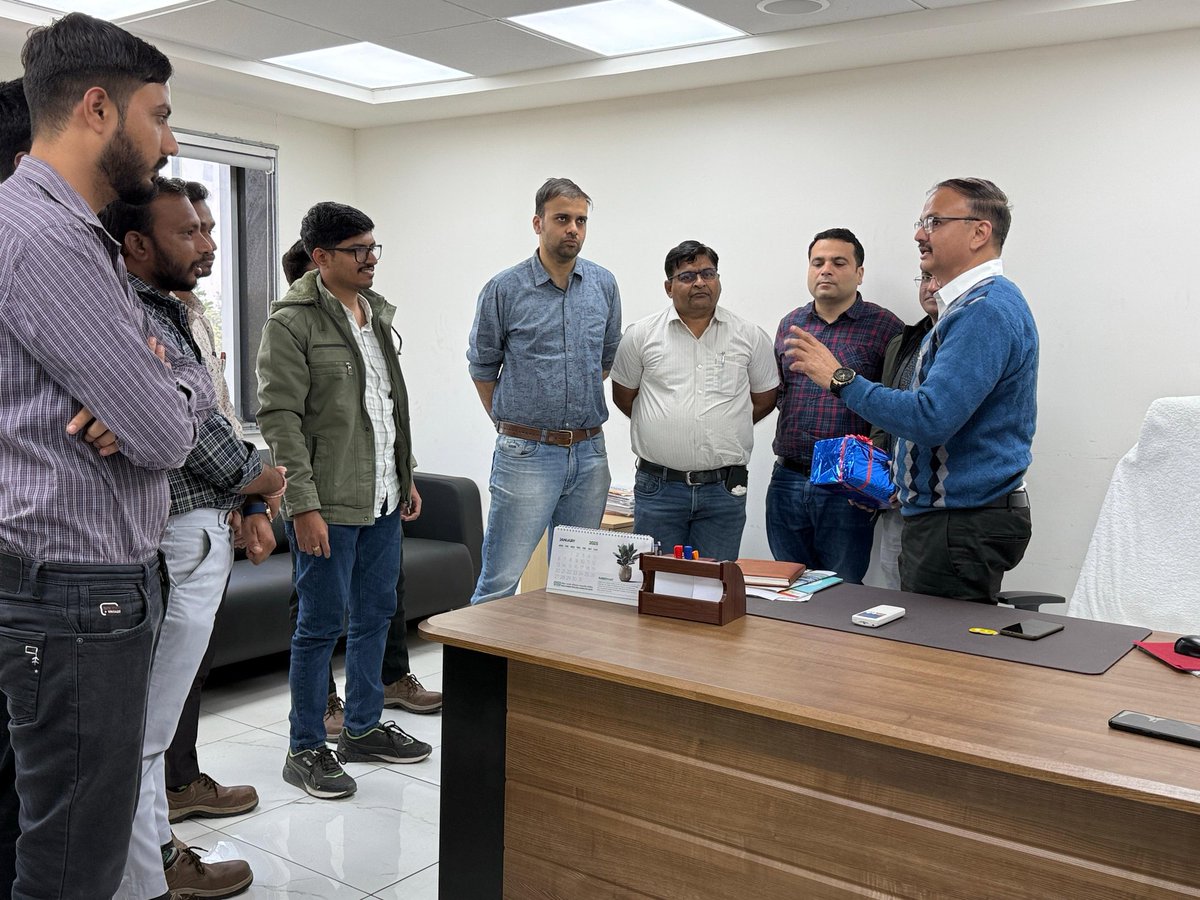 anilmpimple's tweet photo. Spent some time with my team of automation for Nano Fertilisers in my office yesterday. 

Successful accomplishment of automation of the Nano fertilizer projects was only possible with their whole hearted contribution!

I am proud of my wonderful team! 

Kudos to them!👍 https://t.co/ikQyTSp8zy