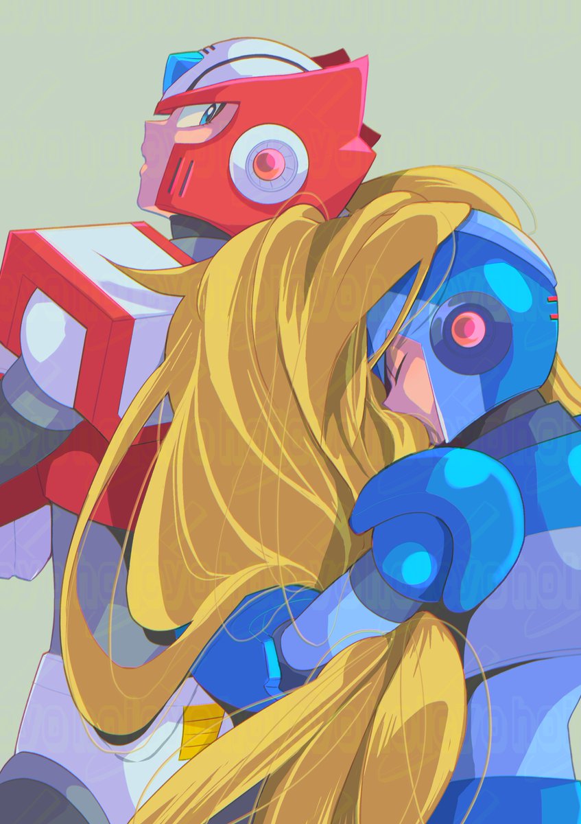 ゼロ(ロックマン) 「1/26MEGAROCKの新刊、イラスト本です。ZEROXとイレハン、メットレス」|85(8ω8*)のイラスト