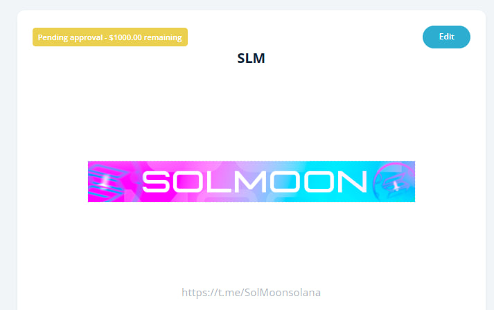 SolMoonOfficial's tweet photo. 4Chan Ads Purchased! 🚀

Dropped $1000 on 4CHAN ads—time to get those eyes on $SLM! 👀 https://t.co/3mi97cQ5t6