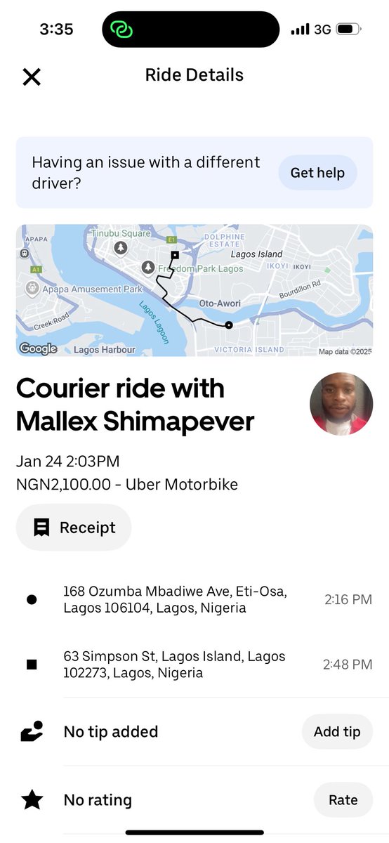 Mr_Madox's tweet photo. @Uber @Uber_Support @UberNigeria Your dispatch rider ran away with my clothes and has refused to pick up the call. Please see the details of the rider and the ride. 
I don’t understand the type of charlatans you engage as dispatch riders. He was uncouth, rude and lacked manners! https://t.co/yHAMmKHKV0
