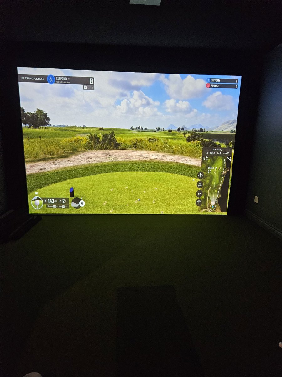 B4YouSign's tweet photo. Before and after #golfsim #indoorgolf #simsbymaza https://t.co/jtjcJi8Ezu