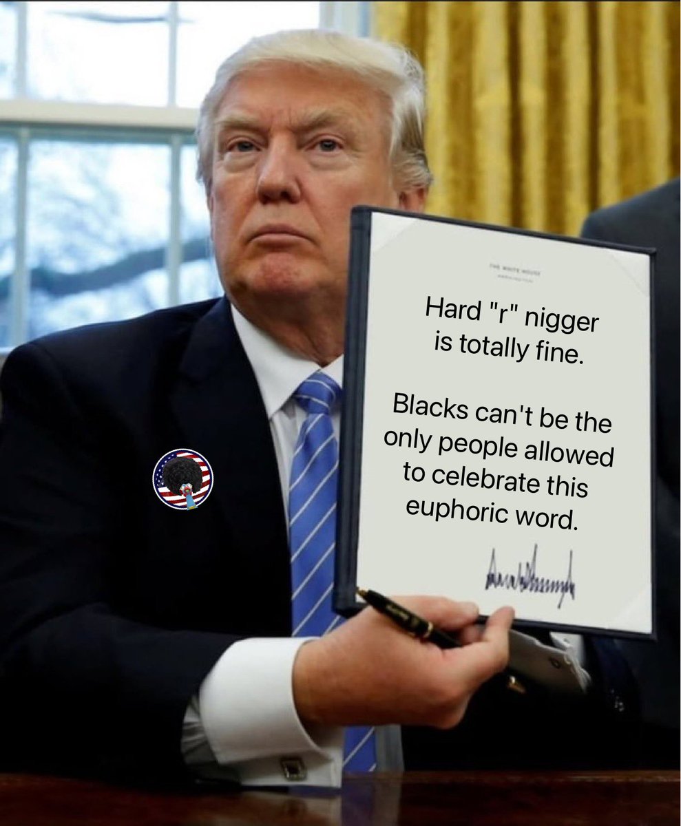 Mr_Nuffin's tweet photo. Trump signs new executive order https://t.co/Gn6MGm7Dil
