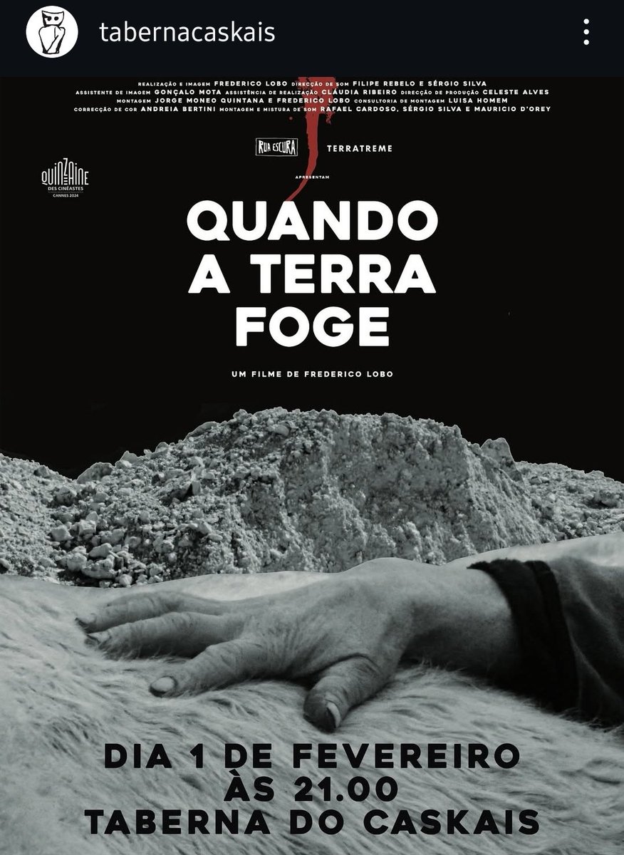 Quado a Terra Foge - Un filme de Federico Lobo) #PitoesdasJunias #TabernaCaskais