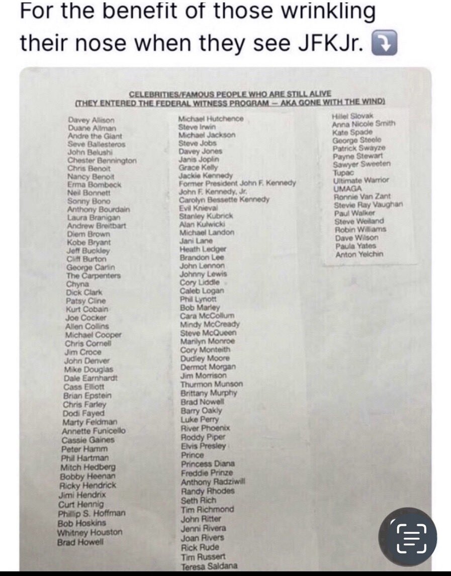 LoveBling6's tweet image. True! Heres the list 
Correction on list ✨
Jackie Kennedy #Ded 
#CarolynKennedy  #Ded