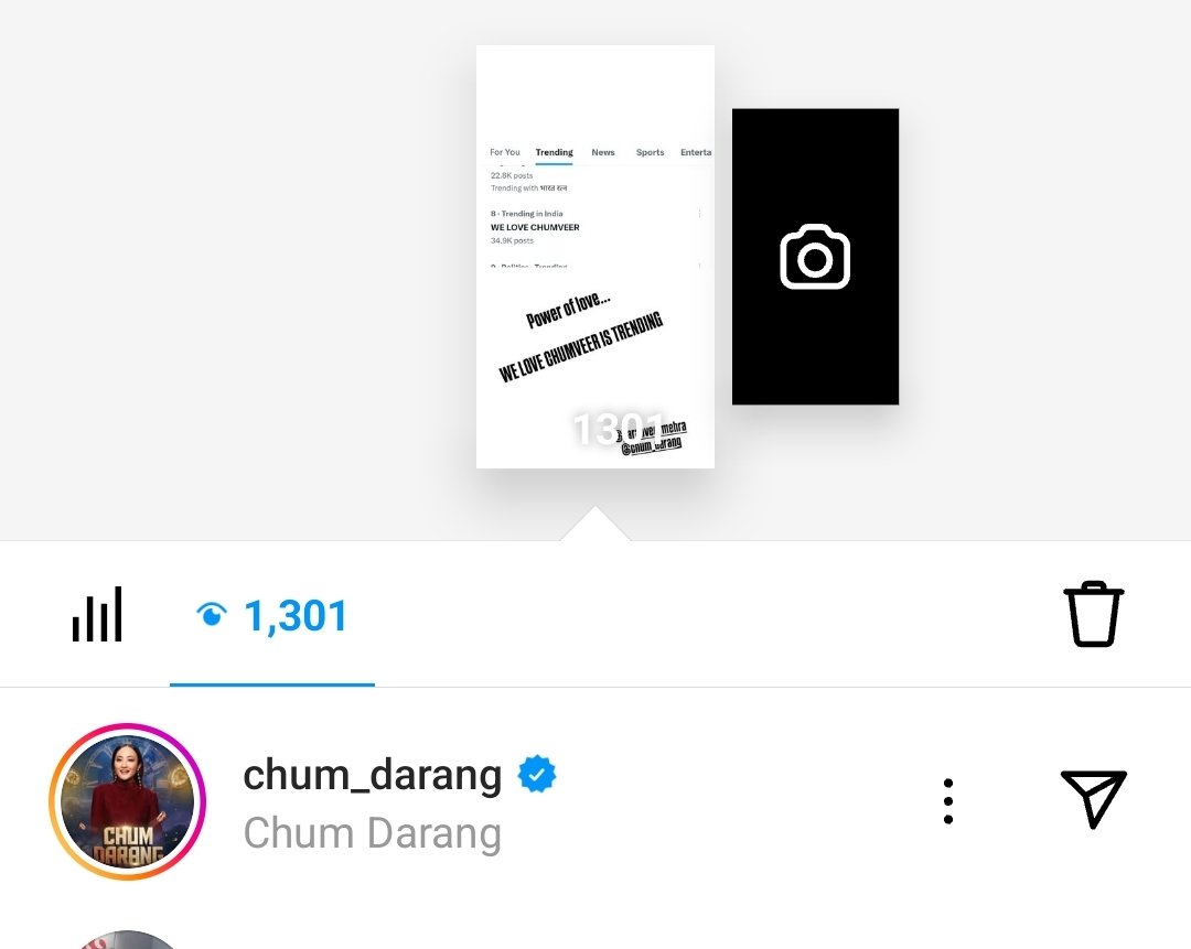 Thank you <a href="/chumdarang/">Chum Darang</a> cutie🫠❤️ 
Mere insta story dekhne ke liye.. 

WE LOVE CHUMVEER 

#ChumVeer #ChumDarang #KaranVeerMehra