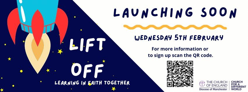 Early Years Adviser - ManDio Growing Faith #MDGF (@mandiogf_eya) on Twitter photo Join us on Wednesday 5th February, for the launch of ‘LIFT OFF - LEARNING IN FAITH TOGETHER’. A faith based resource to help churches and schools connect with families and support transition into early years and moving up into key stage one. #LiFTOff <a href="/BishMiddleton/">Mark Davies</a> <a href="/DbeManchester/">Manchester DBE</a> Join us on Wednesday 5th February, for the launch of ‘LIFT OFF - LEARNING IN FAITH TOGETHER’. A faith based resource to help churches and schools connect with families and support transition into early years and moving up into key stage one. #LiFTOff <a href="/BishMiddleton/">Mark Davies</a> <a href="/DbeManchester/">Manchester DBE</a>
