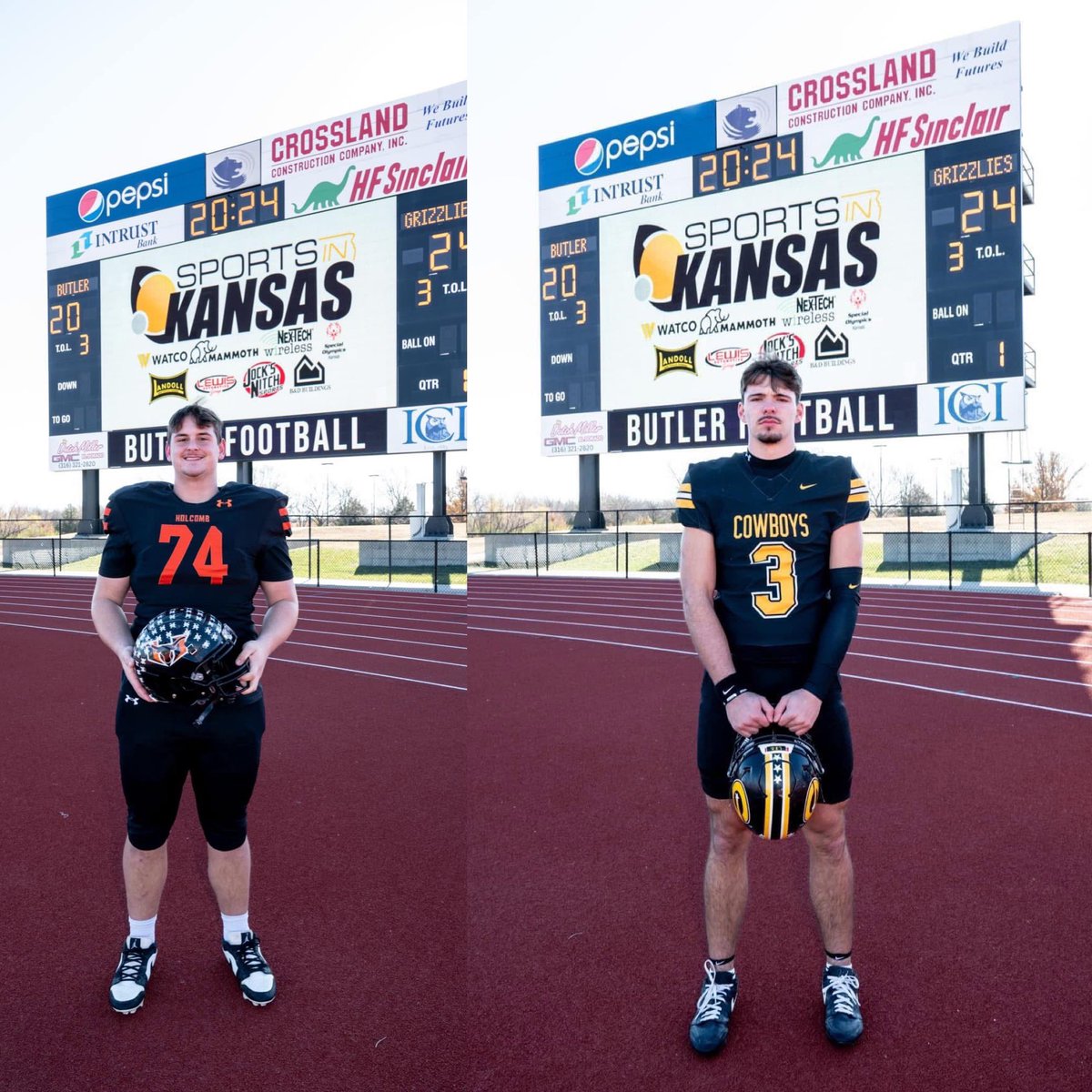 GWAC ➡️ MaxPreps Small Town All-American Team. Drayton Knoll of Holcomb named to the first team OL as an All-American for small schools by MaxPreps. Linkon Cure of Goodland named to the second team as All-American TE. Both played in the same league and were the only two Kansas