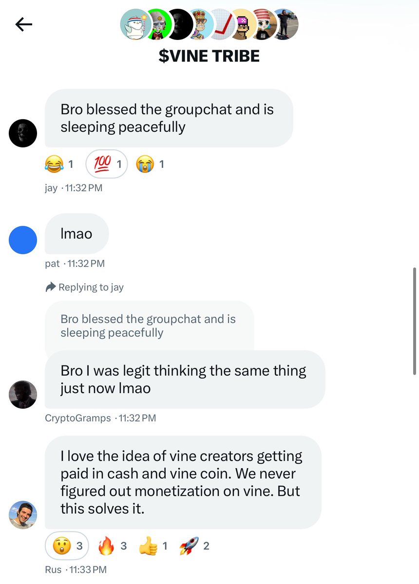 paperthynn's tweet photo. this is not a normal meme coin.
it’s a culture coin.

don’t believe me?

@rus feels the same way

do it for the $vine https://t.co/F5GgA6b7Kl