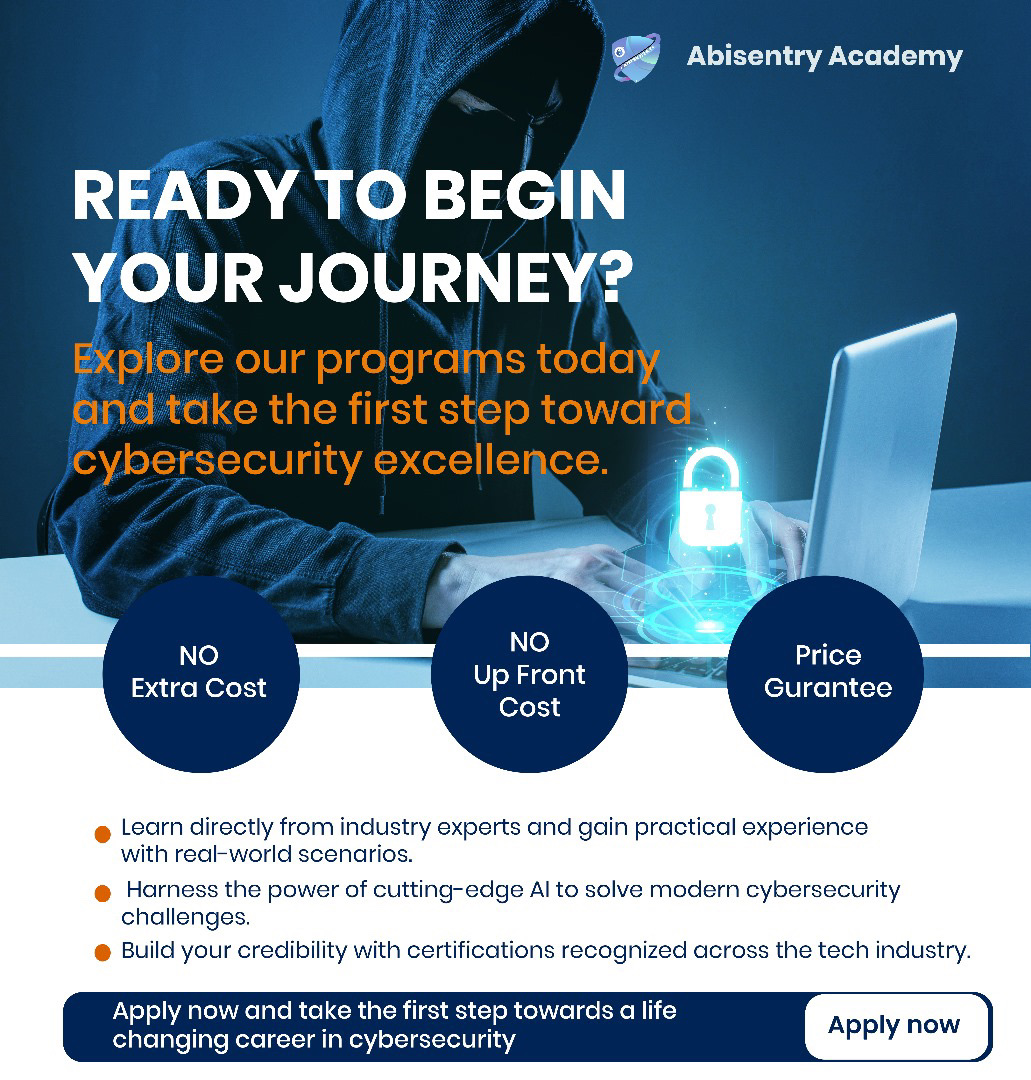 abisentry's tweet photo. Explore our programs today and take the first step towards excellence. Learn from industry experts, gain practical experience and build your credibility with recognized certifications.

Apply now  https://t.co/wTm59xJ7nl  and unlock your potential! https://t.co/sjoESaiY58