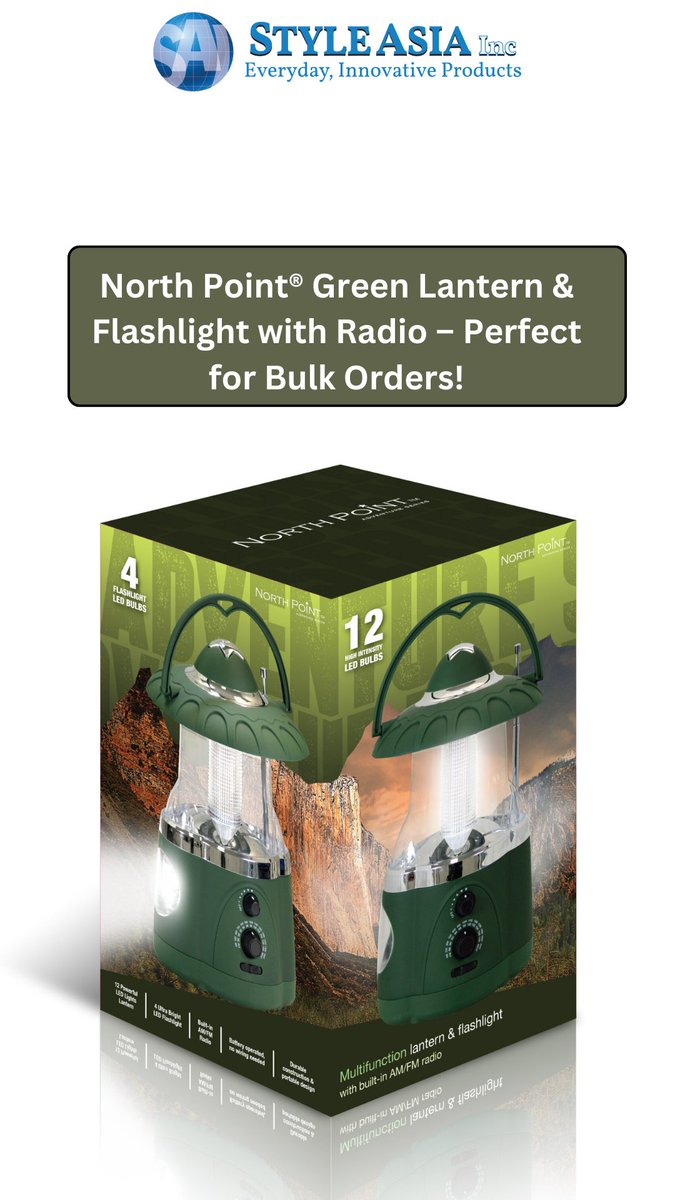 styleasia_Inc's tweet image. North Point® Multifunction Lantern &amp;amp; Flashlight with Built-in AM/FM Radio 
 
visit: styleasia.net/product/north-…
 
#Retailers  #HomeEssentials #LEDLantern  #twitter #explorepage #explore #like #viral #trending #tweets #twitterquotes #quotes #fyp #styleasiainc #usa #ValentinesDay